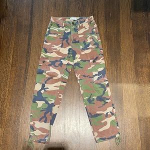 Oversized camo cargo pants. Urban Outfitters.